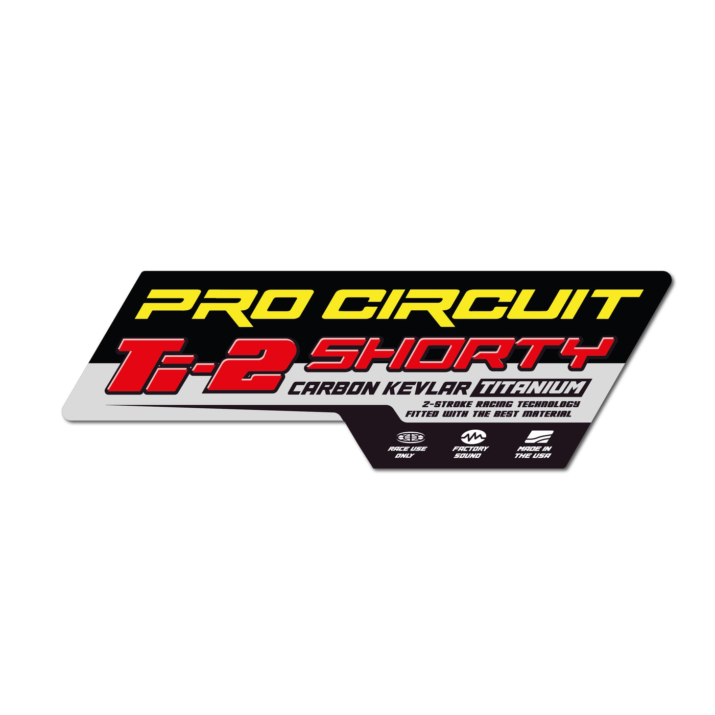 AUTOCOLLANT DE SILENCIEUX PRO CIRCUIT Ti-2 SHORTY