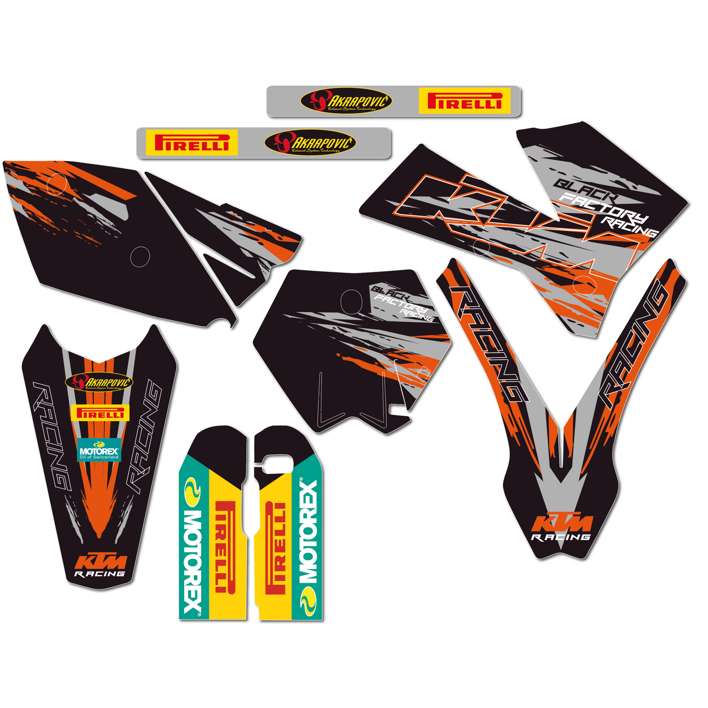 KIT DECO ORIGINE KTM BLACK FACTORY RACING