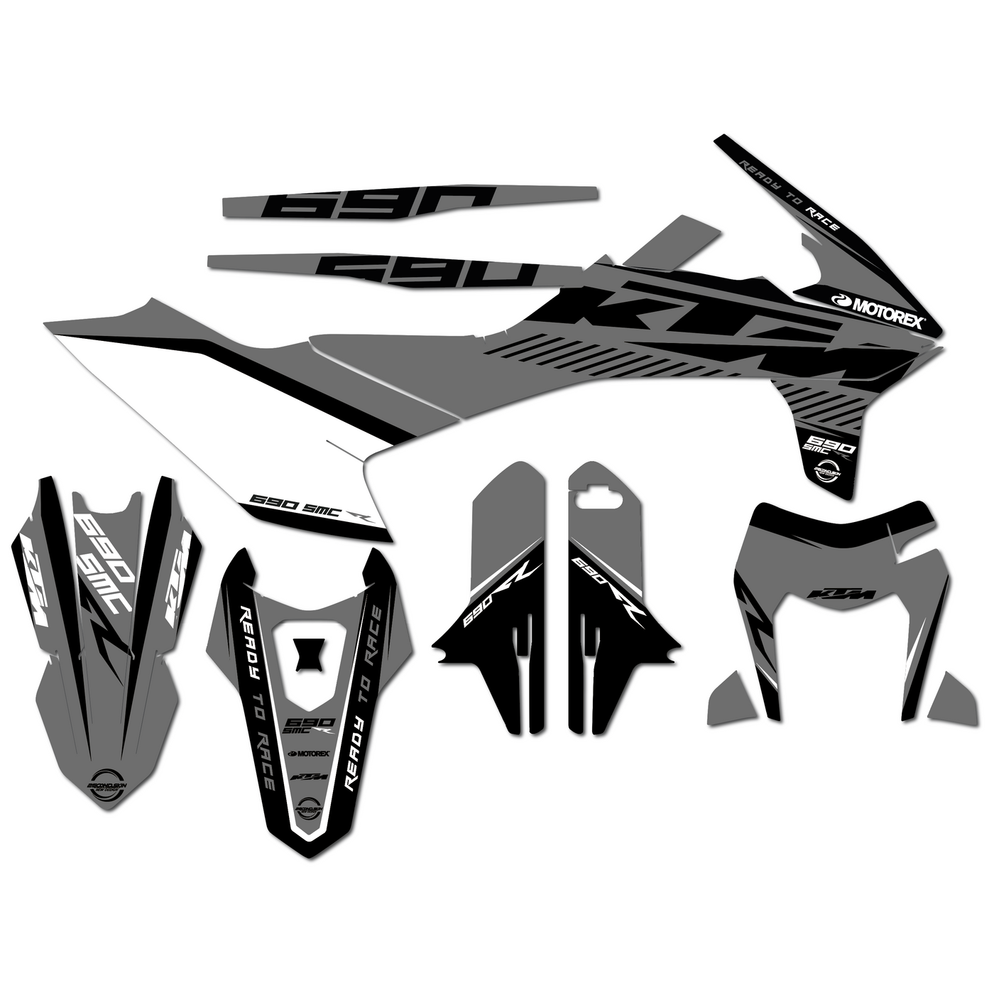 KIT DECO KTM 29 GRIS NOIR