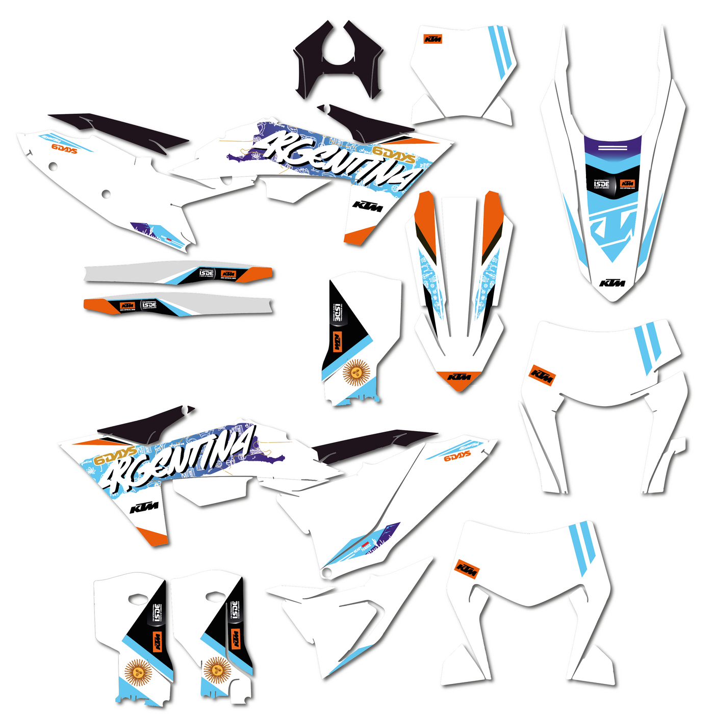 KIT DECO ORIGINE KTM SIXDAYS ARGENTINA