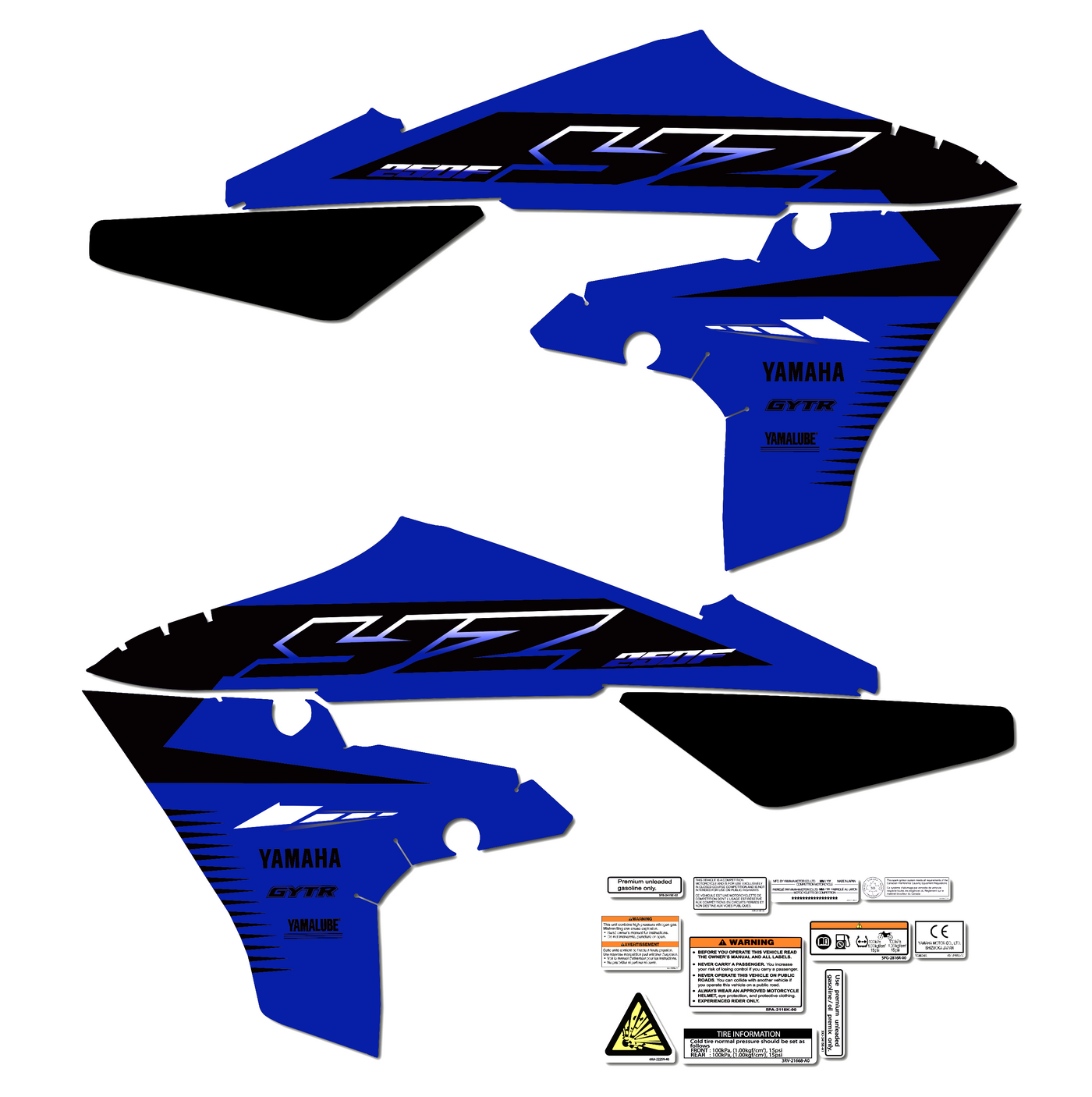 KIT DECO YAMAHA ORIGINE YZ/YZF 2023