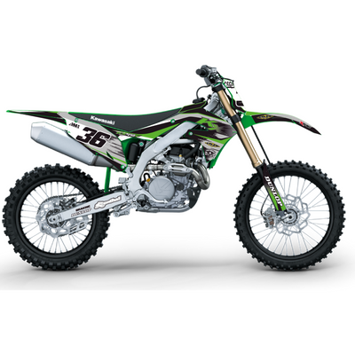 KIT DECO KAWASAKI 3 GRIS KX VERT