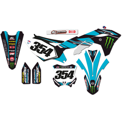 KIT DECO KAWASAKI 7 TURQUOISE MONSTER