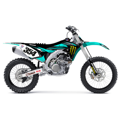 KIT DECO KAWASAKI 7 TURQUOISE MONSTER