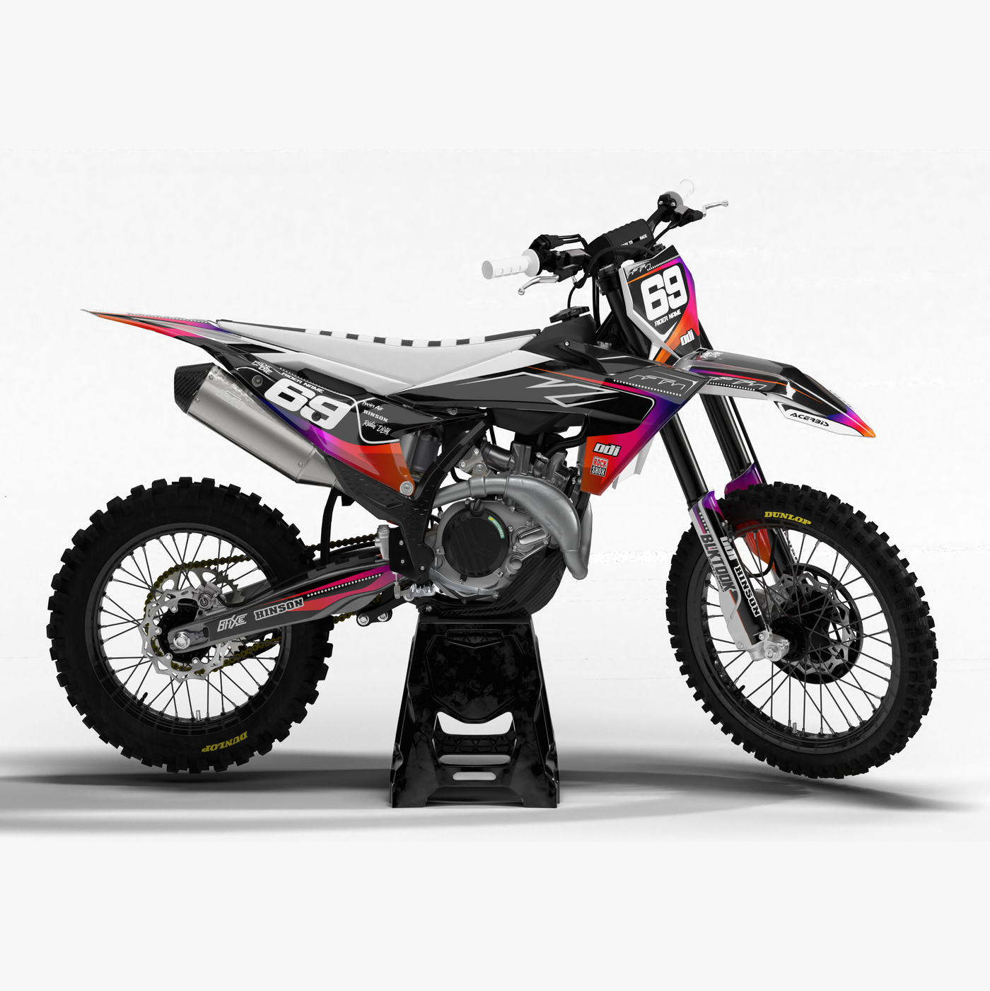 KIT DECO KTM 4 PINK GREY
