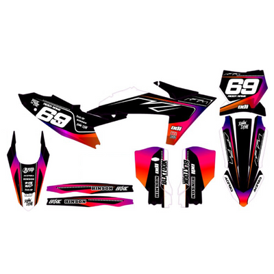 KIT DECO KTM 4 PINK GREY
