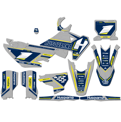 KIT DECO HUSQVARNA 1 GRIS BLEU
