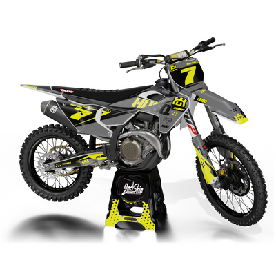 KIT DECO HUSQVARNA 2 GRIS JAUNE