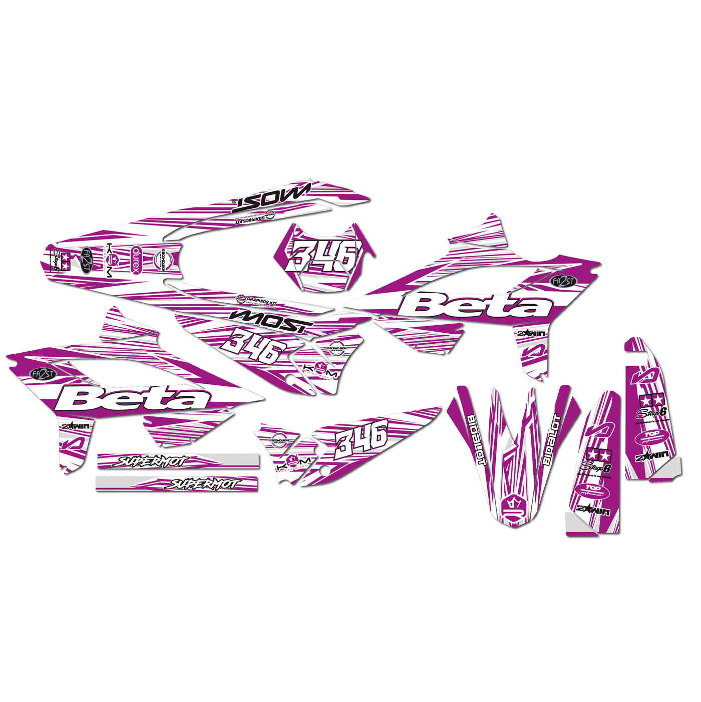 KIT DECO BETA 6 VIOLET BLANC