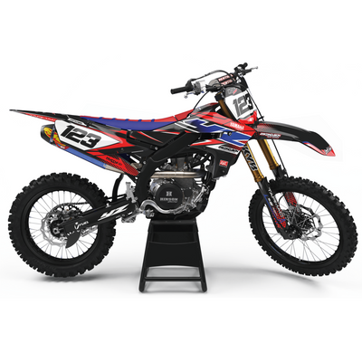 KIT DECO YAMAHA 21 RED BLUE 123