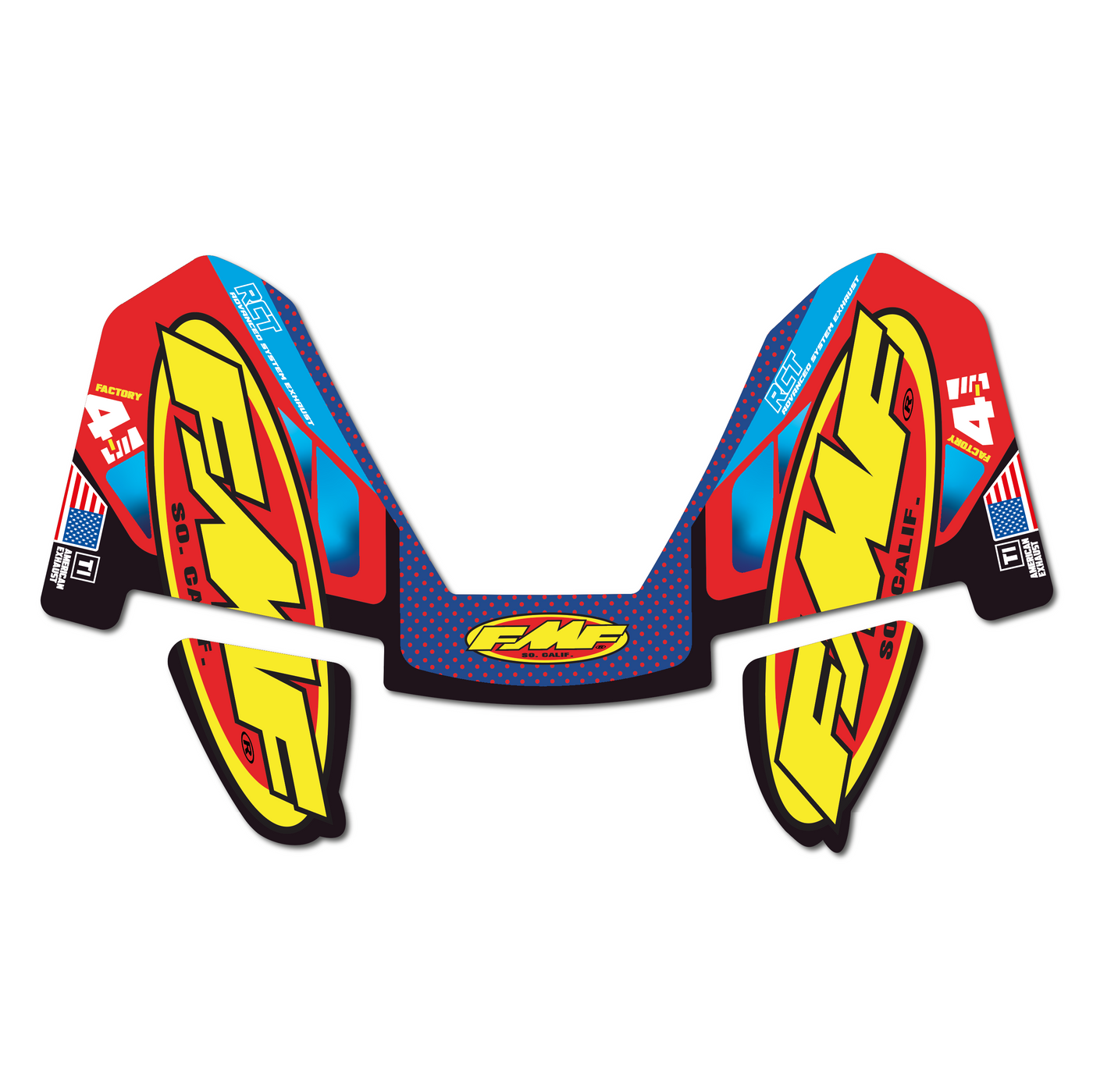 AUTOCOLLANT DE SILENCIEUX FMF RCT 4-1 FACTORY