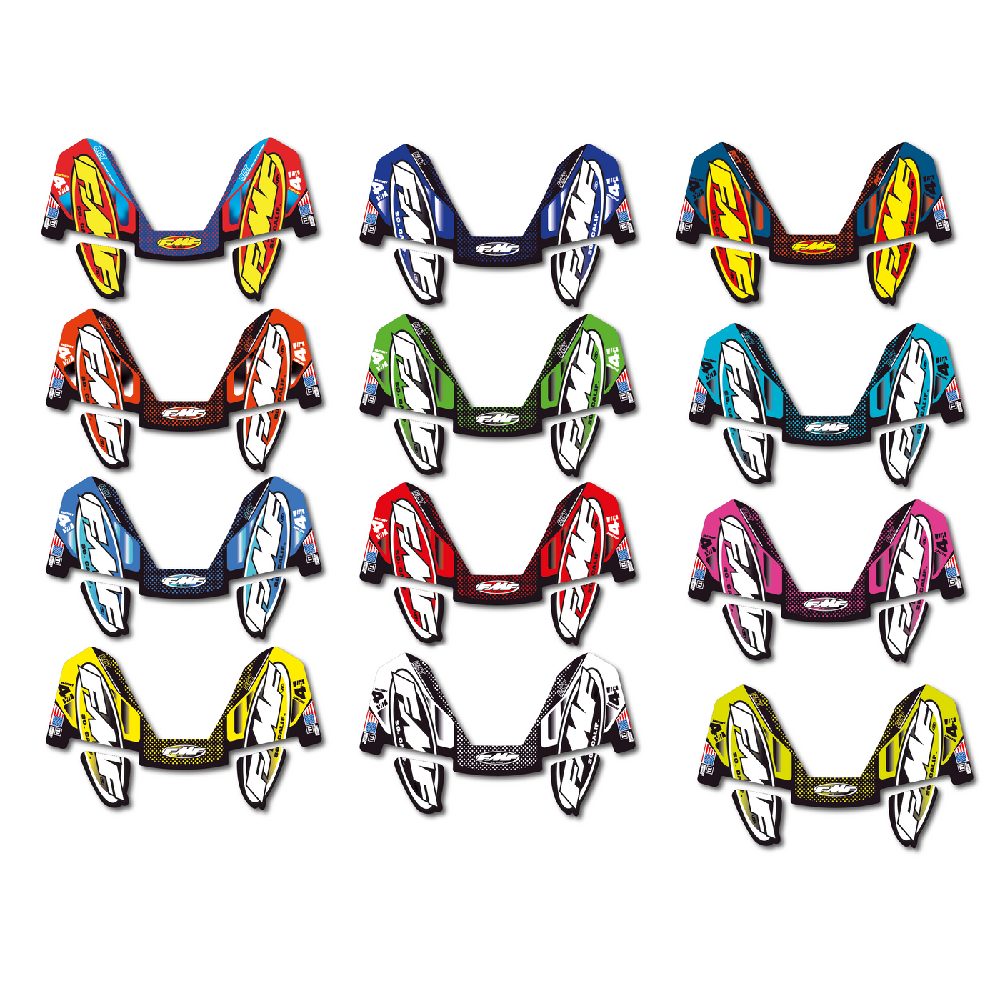 AUTOCOLLANT DE SILENCIEUX FMF 4T MODELE 2