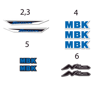 KIT DECO ORIGINE MBK BOOSTER SPIRIT 13 NAKED