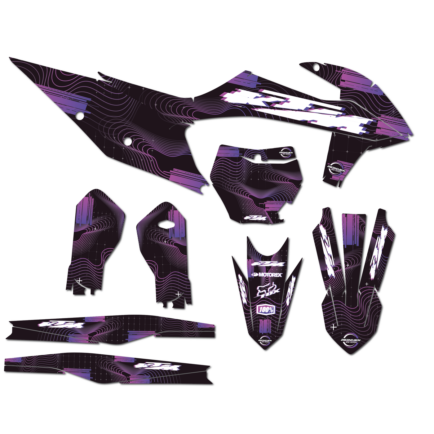 KIT DECO KTM 21 GLITCH PURPLE