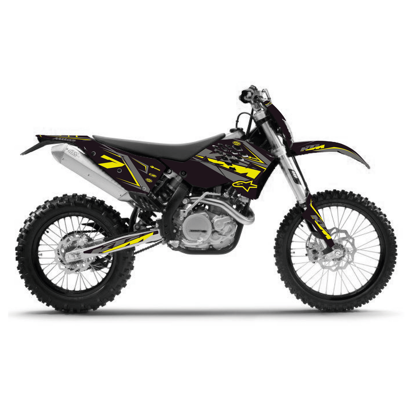 KIT DECO KTM 23 NOIR JAUNE