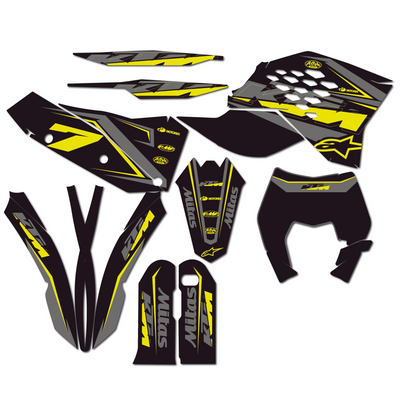KIT DECO KTM 23 NOIR JAUNE