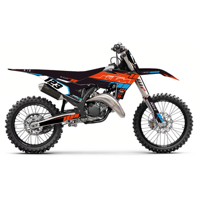 KIT DECO KTM 26 ORANGE BLEU