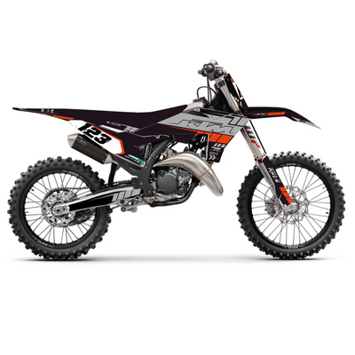 KIT DECO KTM 28 GRIS ORANGE