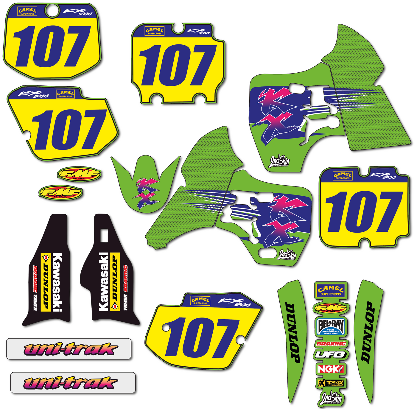 KIT DECO KAWASAKI 24 KX 500 VINTAGE