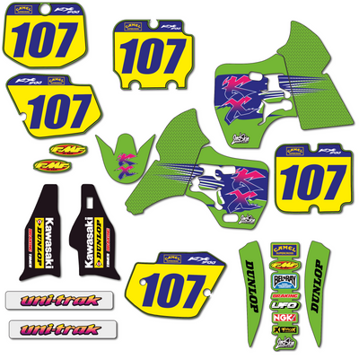 KIT DECO KAWASAKI 24 KX 500 VINTAGE